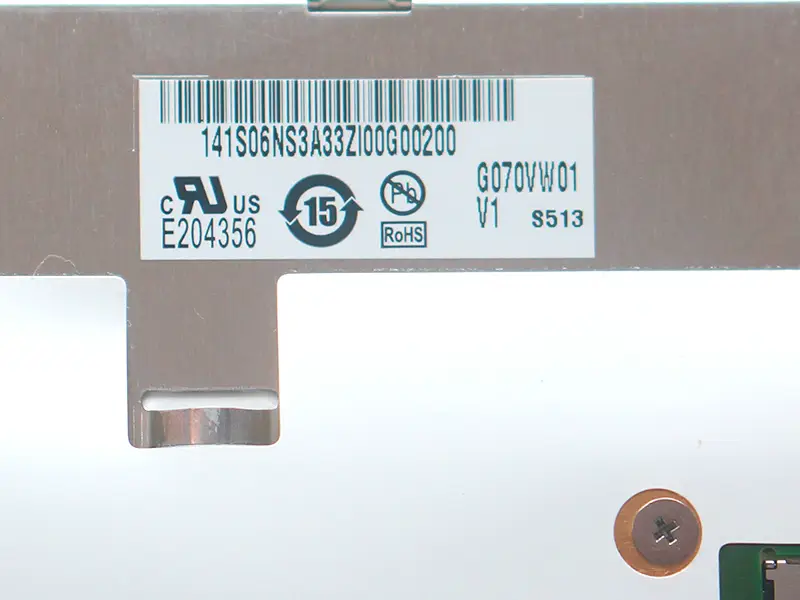 Reemplazo del panel LCD G070VW01 V1 AUO para aplicaciones industriales